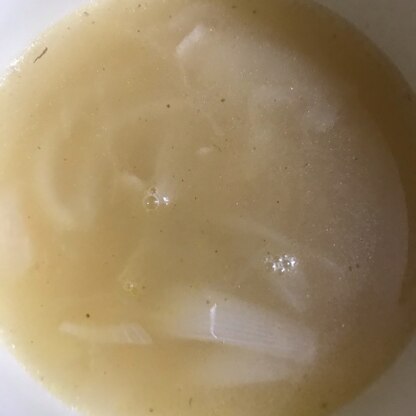 圧力鍋で作ると玉葱がやわらかくてとっても美味しいスープになりました！
